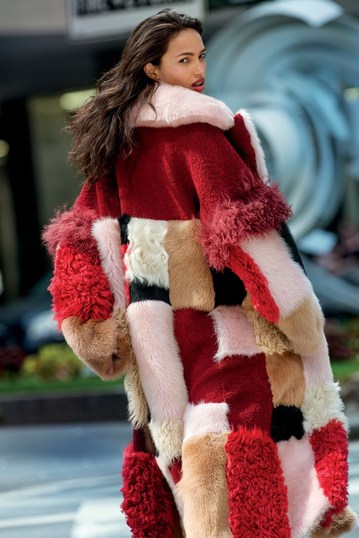WINTER TREND: MULTI COLOR FAUX FUR COAT - Little Fashion Paradise