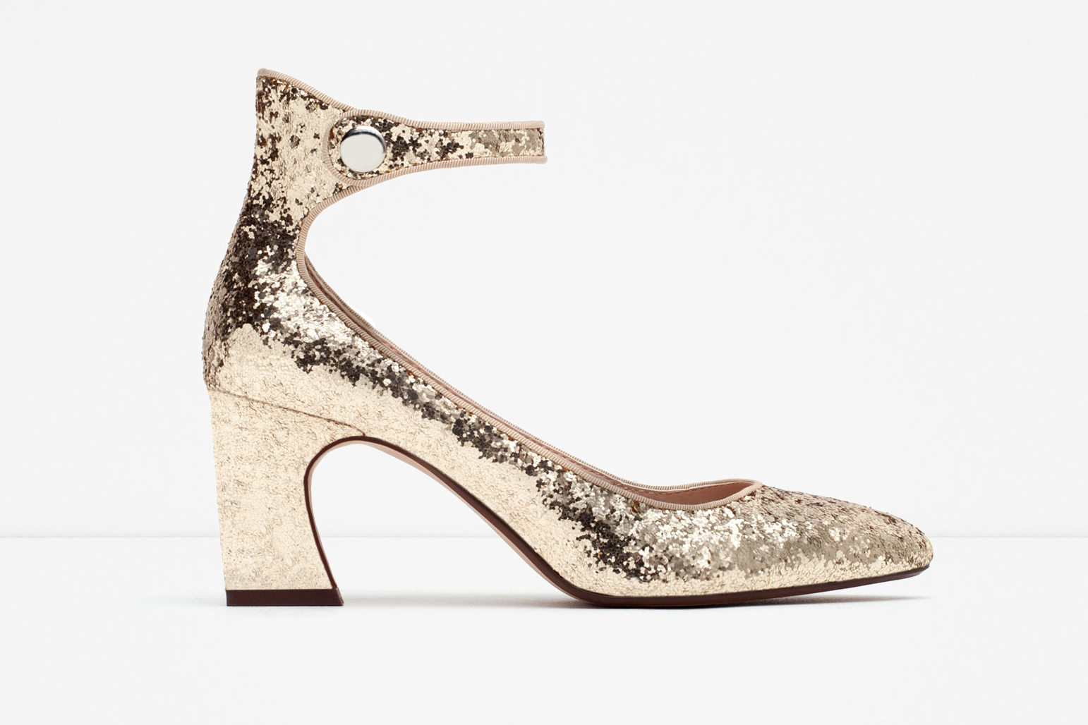 ZARA GLITTER HIGH HEELS