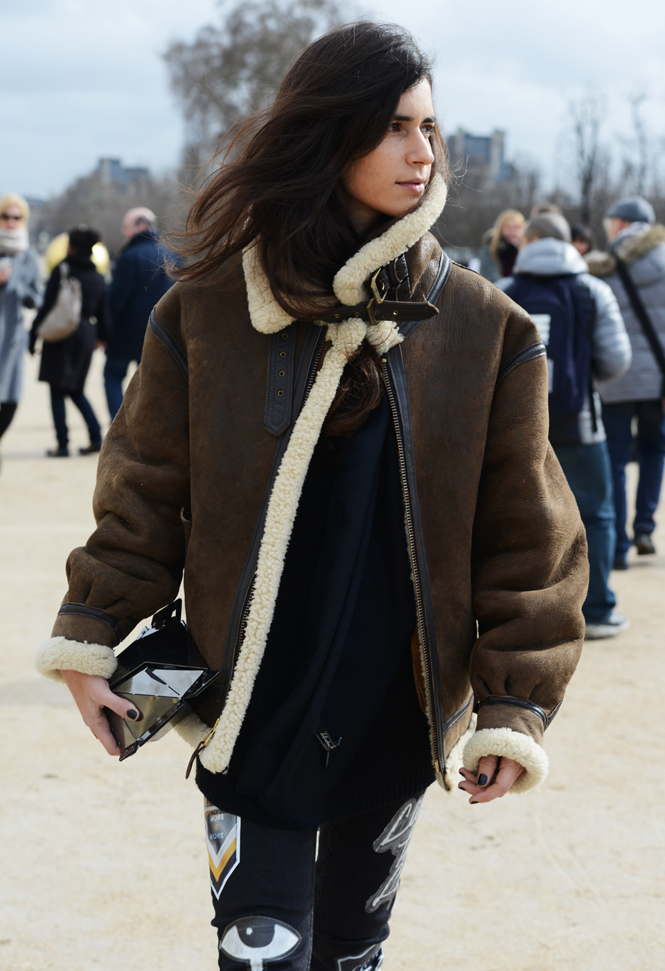 SHEARLING MOTO  JACKET