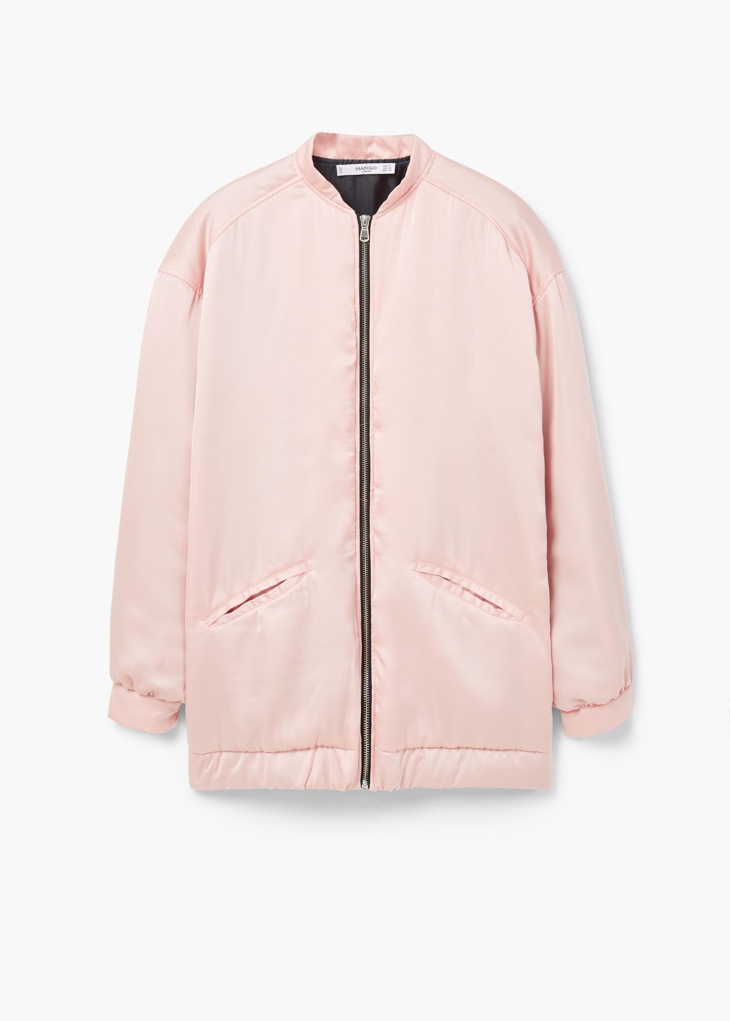 satin bomber jacket