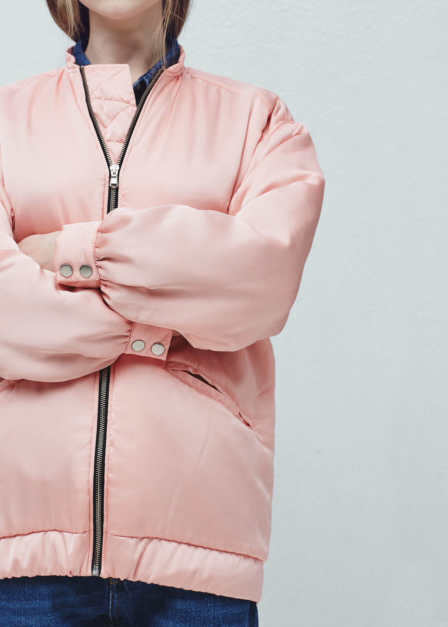 satin bomber jacket