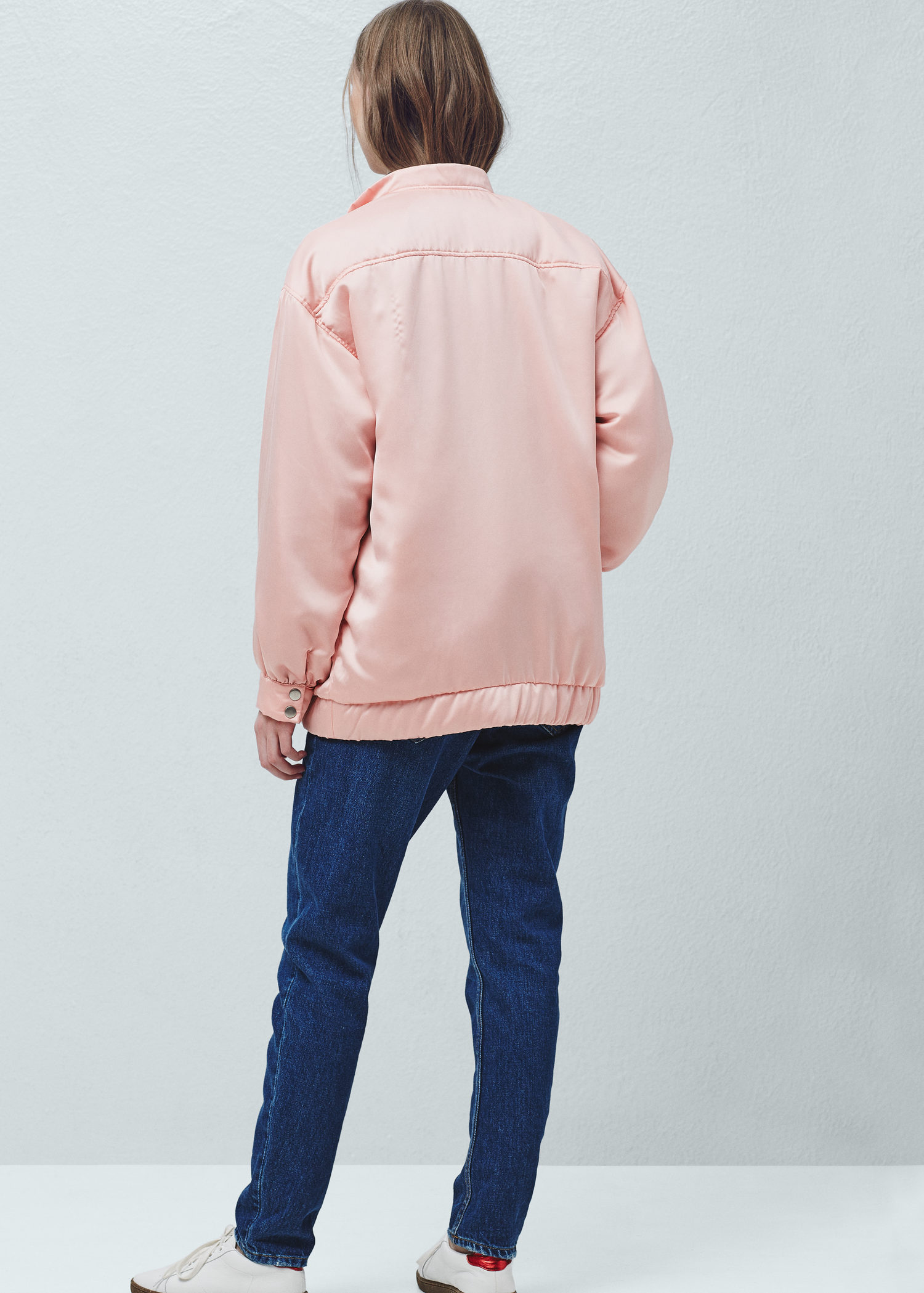 satin bomber jacket