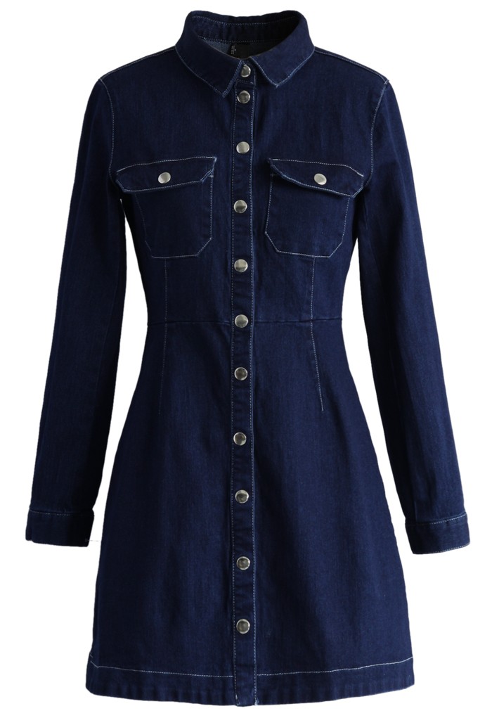 BUTTON UP DRESS