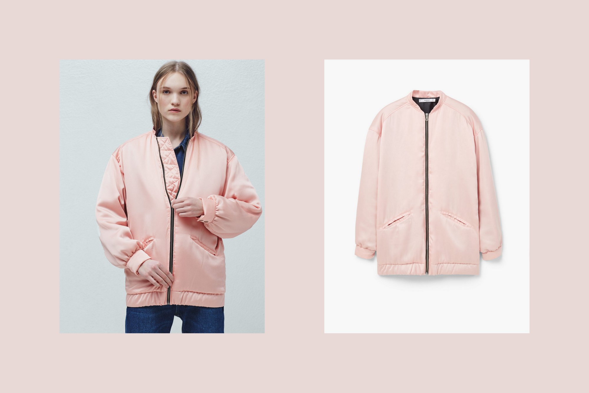 satin bomber jacket