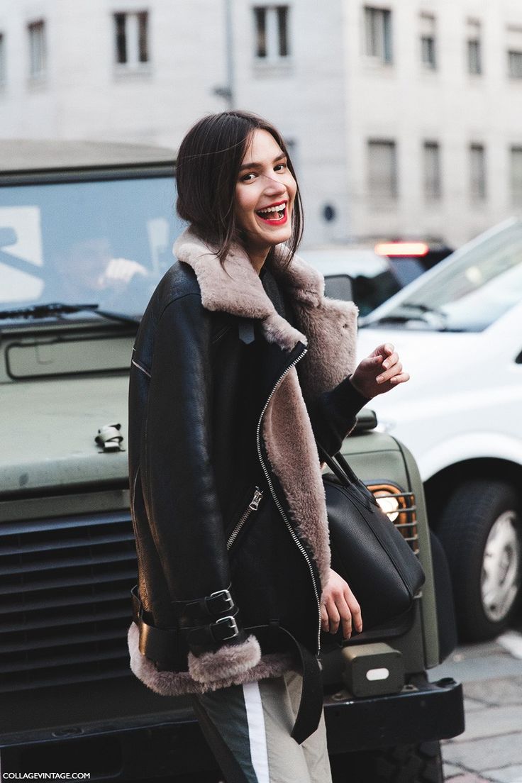 SHEARLING MOTO  JACKET