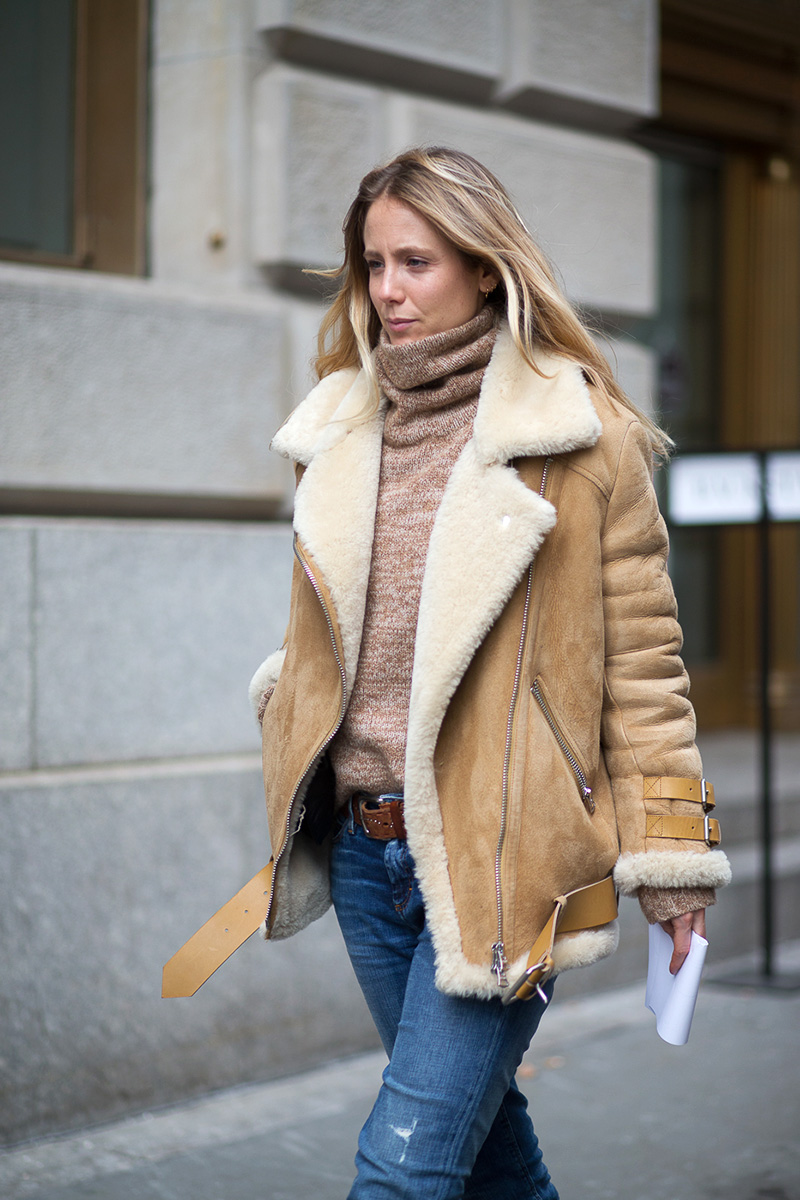 SHEARLING MOTO  JACKET