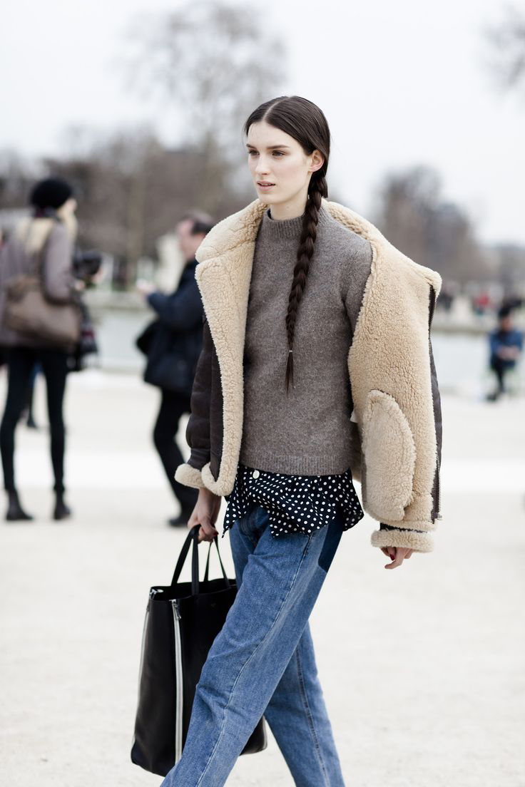 SHEARLING MOTO  JACKET